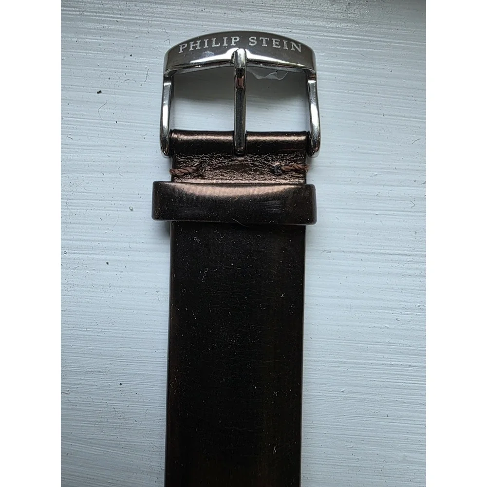 Genuine Philip Stein Watch Straps Replacement Parts Lot 3 Pcs Buckle Bands 18mm